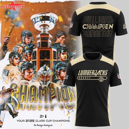 Muskegon Lumberjacks Clark Cup Champions 2025 T-Shirt – USHL Victory Tee
