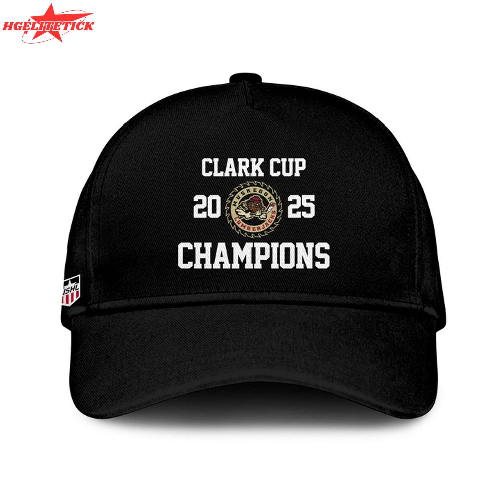 Muskegon Lumberjacks Clark Cup Champions 2025 T-Shirt – USHL Victory Tee Muskegon Lumberjacks Clark Cup Champions 2025 T-Shirt – USHL Victory Tee