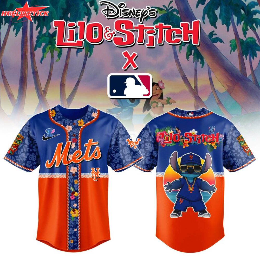 New York Mets MLB x Lilo & Stitch Jersey New York Mets MLB x Lilo & Stitch Jersey