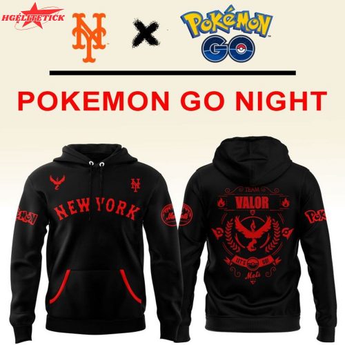 New York Mets Pokemon Go Team Valor Hoodie 2025