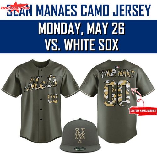 New York Mets Sean Manaea Camo Jersey 2025 – Limited MLB Collection