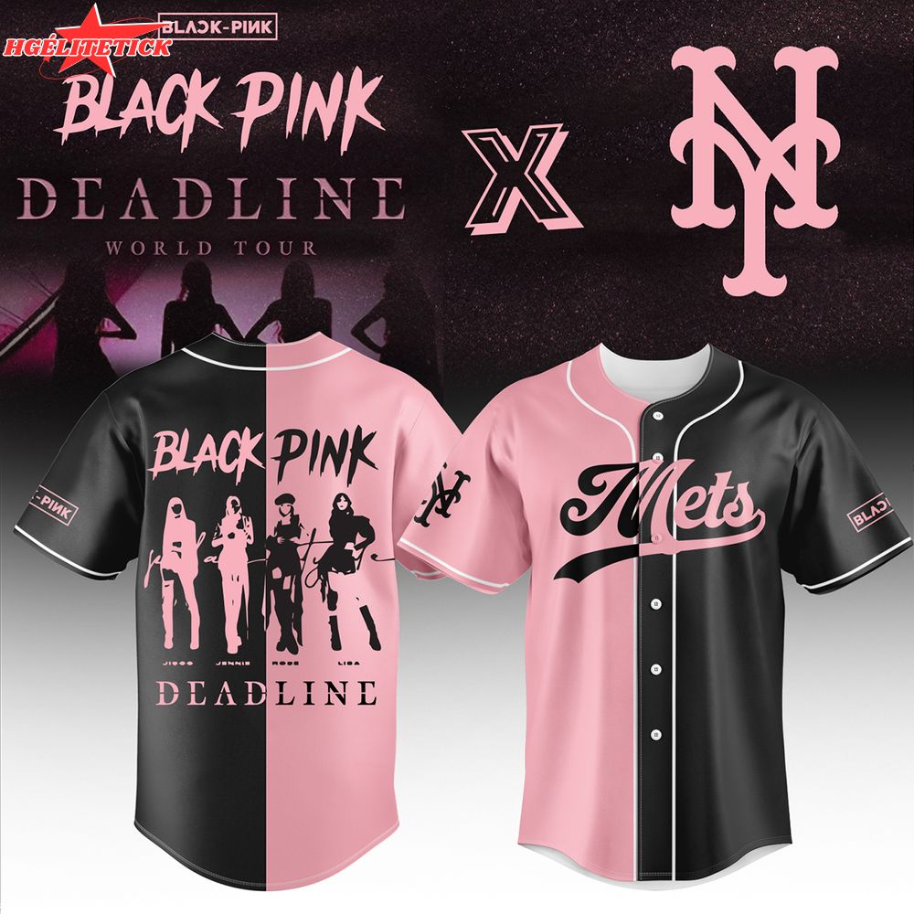 New York Mets x BLACKPINK baseball jersey New York Mets x BLACKPINK baseball jersey