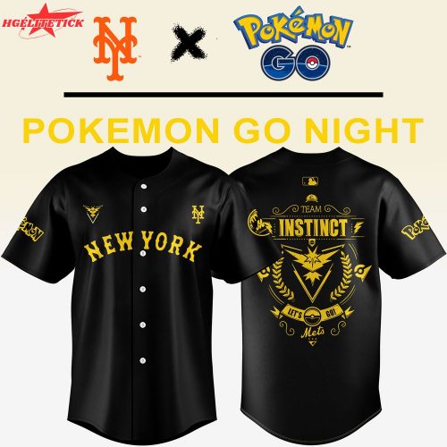 New York Mets x Pokemon Team Instinct Jersey 2025
