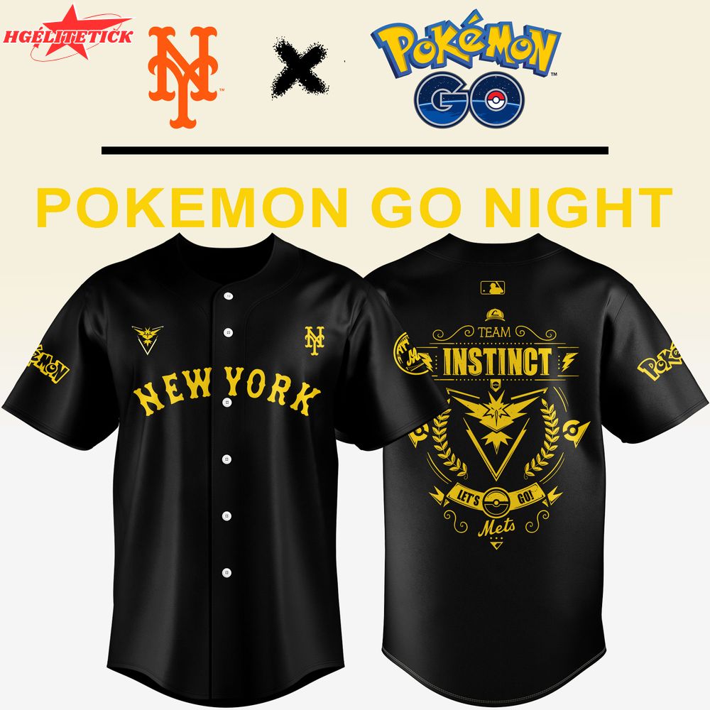 New York Mets x Pokemon Team Instinct Jersey 2025 New York Mets x Pokemon Team Instinct Jersey 2025
