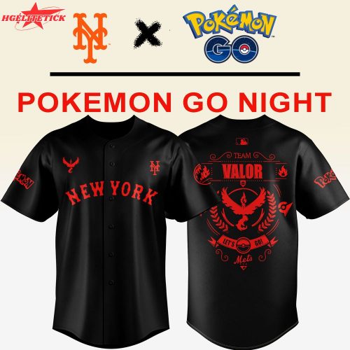 New York Mets x Pokemon Team Valor Jersey 2025