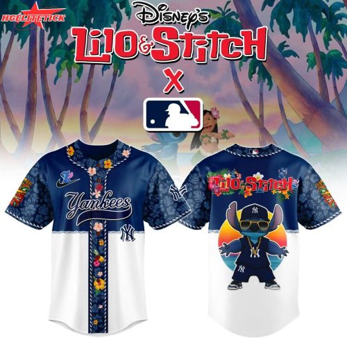 New York Yankees MLB x Lilo & Stitch Jersey