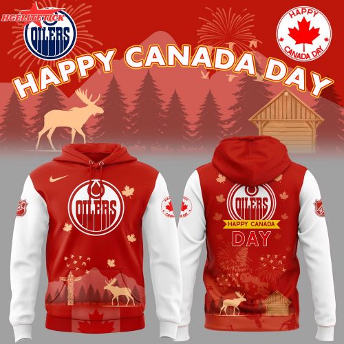Oilers x Happy Canada Day 2025 Hoodie