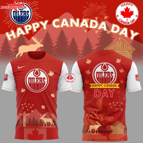 Oilers x Happy Canada Day 2025 Tshirt