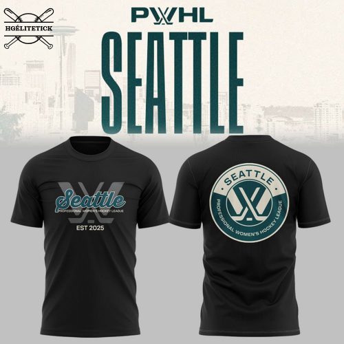 PWHL Seattle 2025 Black T-Shirt – Official Limited Tee