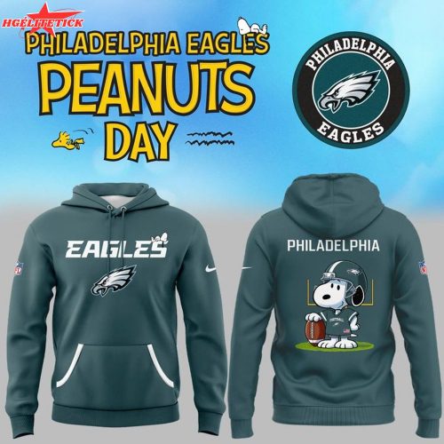 Philadelphia Eagles x Peanuts Snoopy Hoodie – NFL Cartoon Crossover