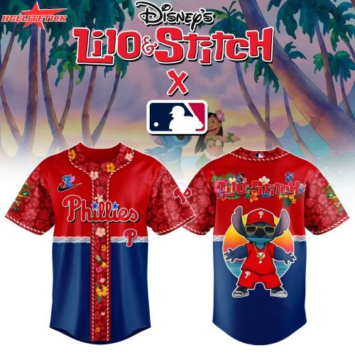 Philadelphia Phillies MLB x Lilo & Stitch Jersey