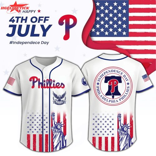 Philadelphia Phillies x Independence Day Jersey-3D Baseball Jersey