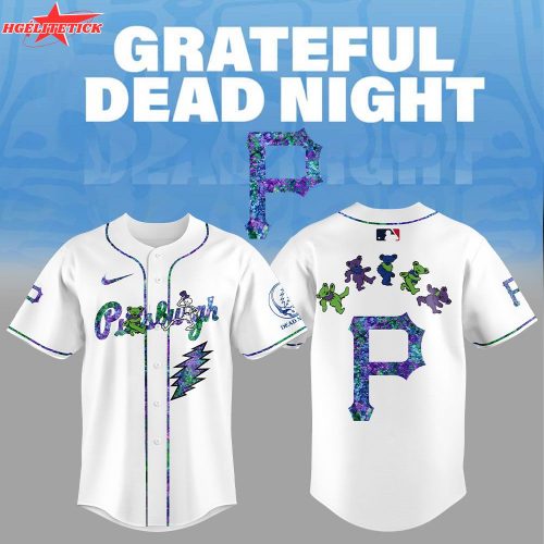 Pittsburgh Pirates Grateful Dead Night Jersey Flat Cap Set
