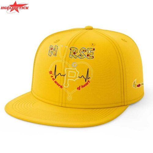 Pittsburgh Pirates Nurses Appreciation Night Yellow Jersey Flat Cap Set