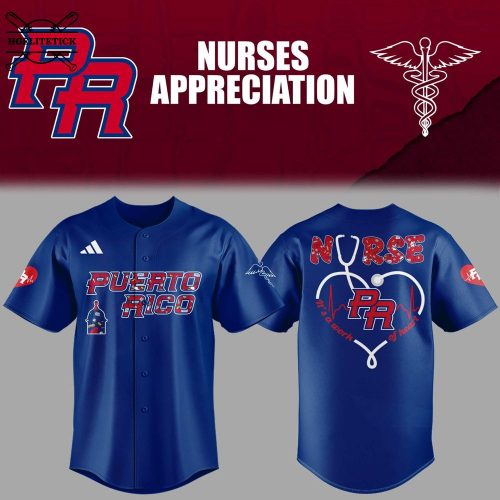 Puerto Rico Baseball Nurse Appreciation Navy Jersey – Limited Edition