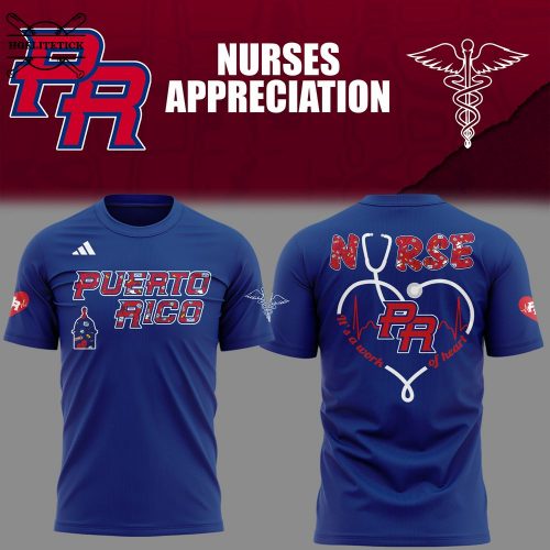 Puerto Rico Baseball Nurse Appreciation T-Shirt – Custom Design