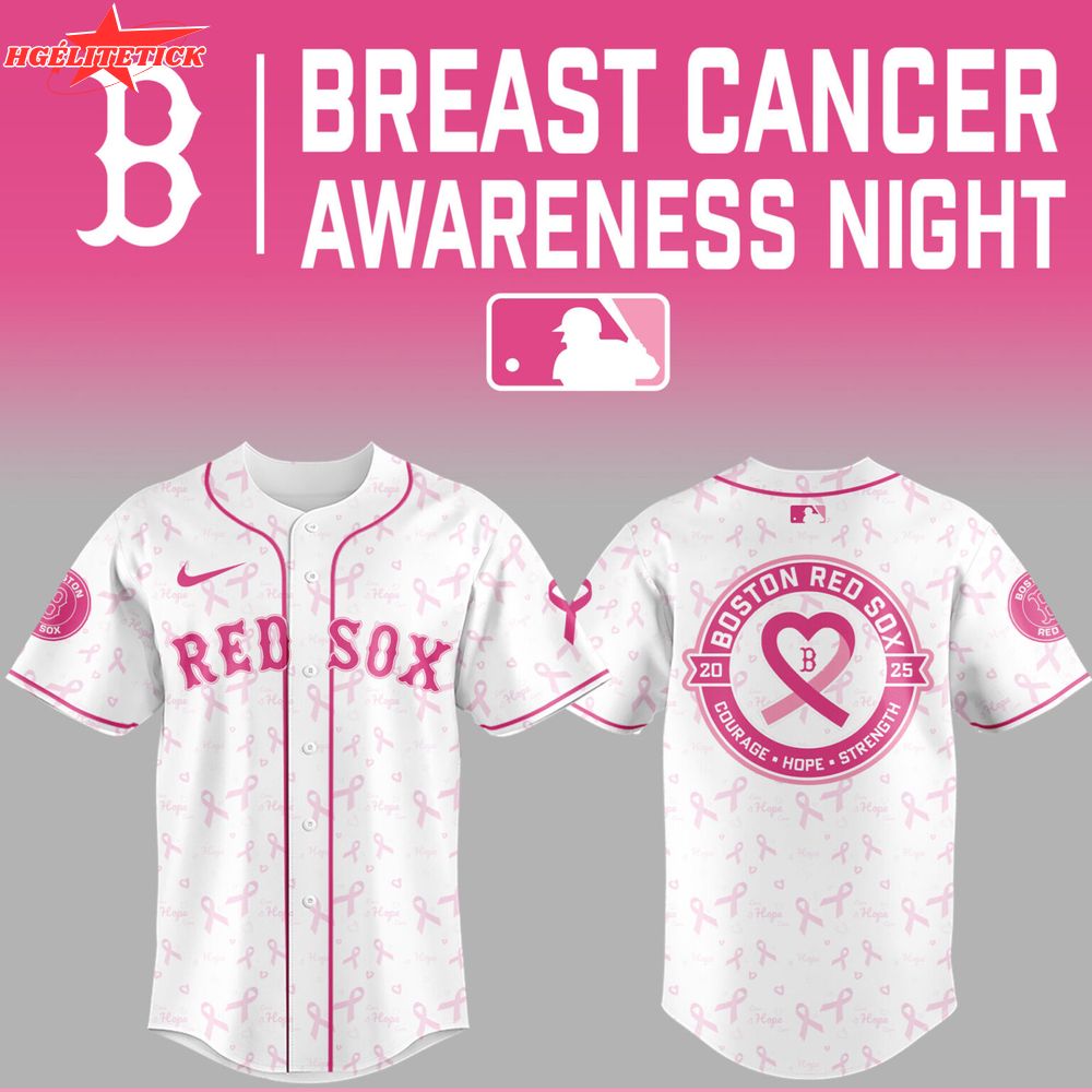Red Sox Cancer Awareness Night Baseball Jersey – 2025 Tribute Edition Red Sox Cancer Awareness Night Baseball Jersey – 2025 Tribute Edition