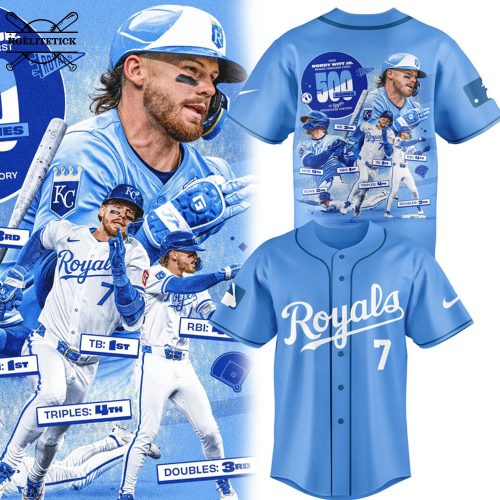 Royals Bobby Witt Jr 500 Games Milestone Tribute Shirt