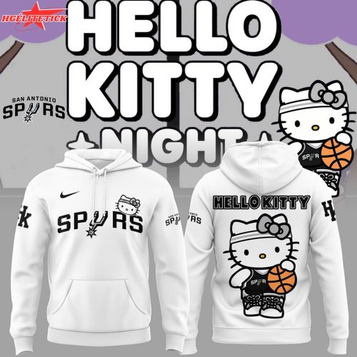 San Antonio Spurs x Hello Kitty Hoodie – Cute NBA Collab 2025