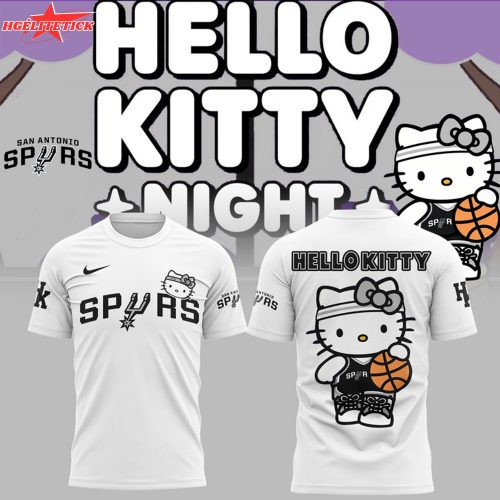 San Antonio Spurs x Hello Kitty T-Shirt – Kawaii NBA Edition