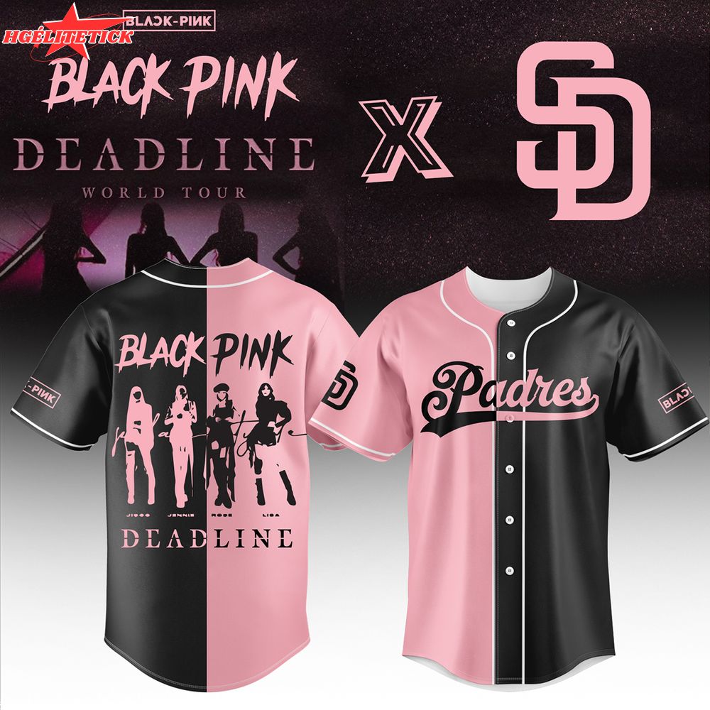 San Diego Padres x Blackpink Baseball Jersey San Diego Padres x Blackpink Baseball Jersey