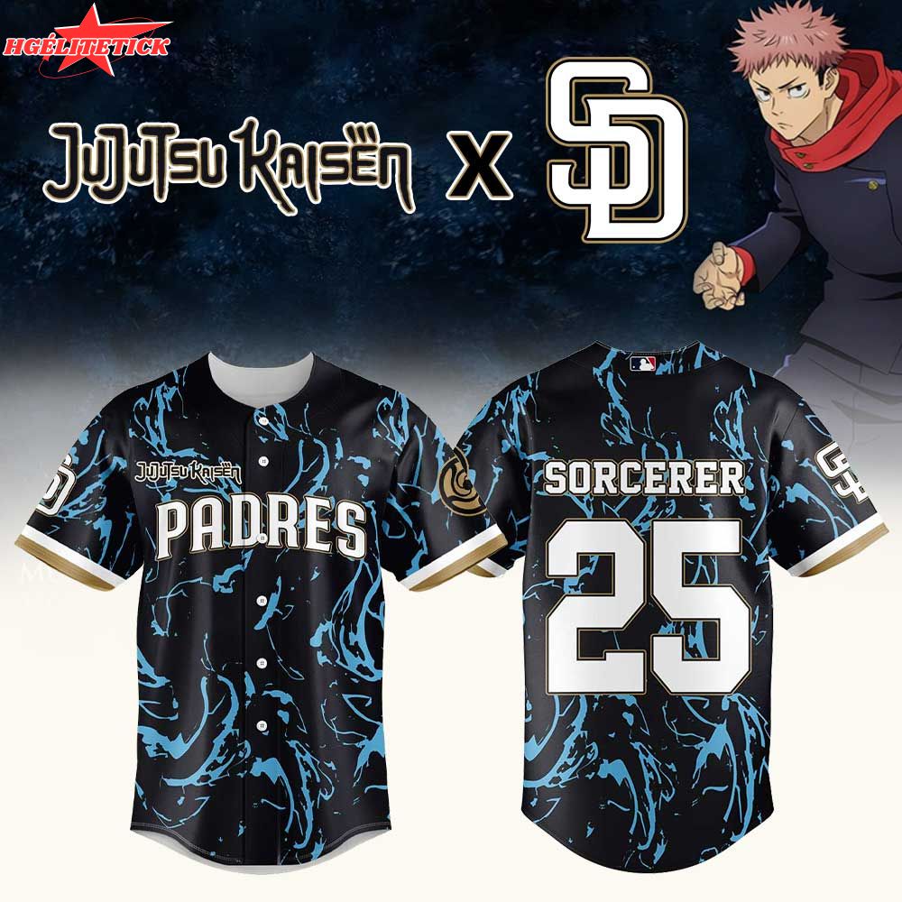 San Diego Padres x Jujutsu Kaisen Limited Edition Jersey 2025 Jersey San Diego Padres x Jujutsu Kaisen Limited Edition Jersey 2025 Jersey