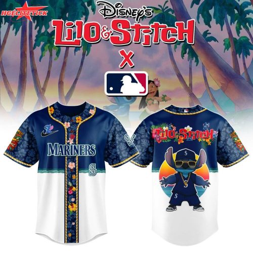 Seattle Mariners MLB x Lilo & Stitch Jersey