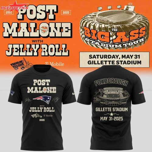 Special Big Ass Stadium Tour x New England Patriots Tshirt 2025