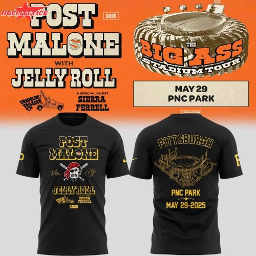 Special Big Ass Stadium Tour x Pittsburgh Pirates Tshirt 2025