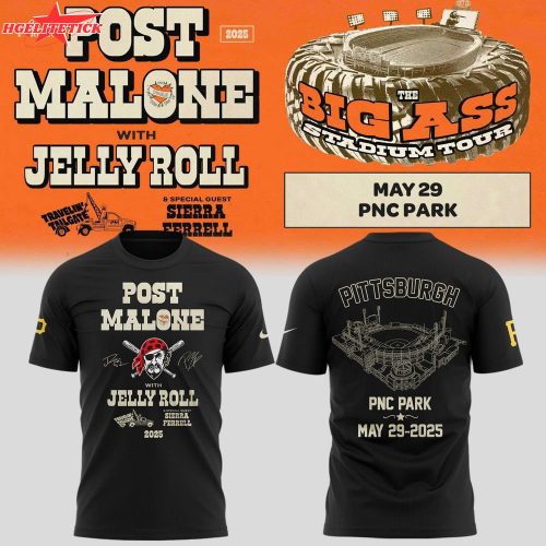 Special Big Ass Stadium Tour x Pittsburgh Pirates Tshirt 2025 2