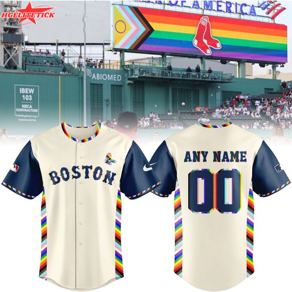 Special New Pride Red Sox Logo Jersey Custom Name Numbers Special New Pride Red Sox Logo Jersey Custom Name Numbers