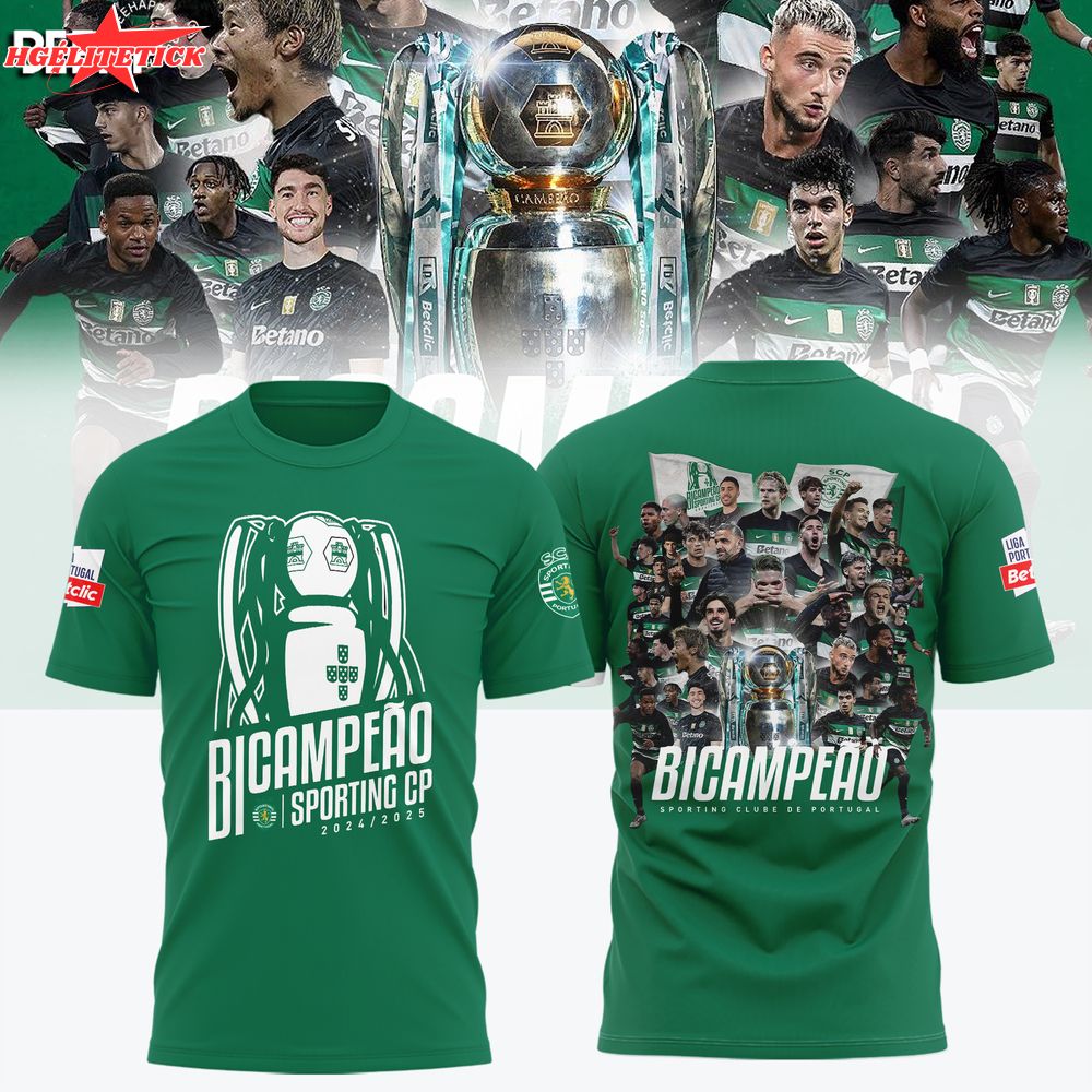 Sporting Clube de Portugal 2025 Champions Green Fan Shirt Sporting Clube de Portugal 2025 Champions Green Fan Shirt