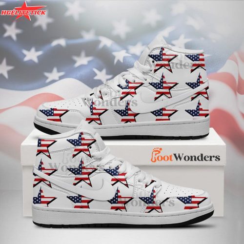 Star Flag V2 – American Flag – Independence Day J1 Shoes