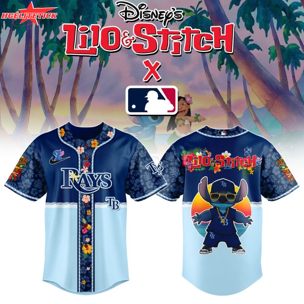 Tampa Bay Rays MLB x Lilo & Stitch Jersey Tampa Bay Rays MLB x Lilo & Stitch Jersey