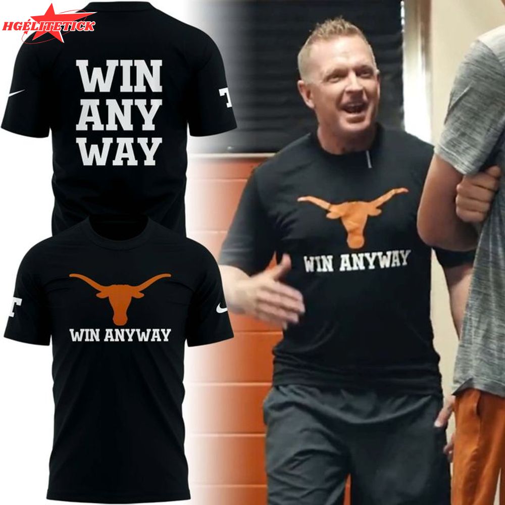Texas Longhorns Win Any Way Baseball T-Shirt – NCAA Team Fan Gear Texas Longhorns Win Any Way Baseball T-Shirt – NCAA Team Fan Gear
