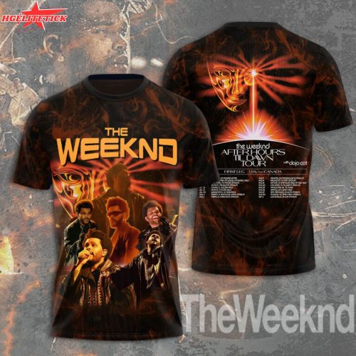The Weeknd After Hours til Dawn Tour 3D T-Shirt – Concert Merch Edition