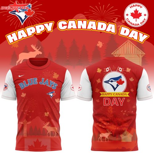 Toronto Blue Jays x Happy Canada Day 2025 Limited Edition Tshirt