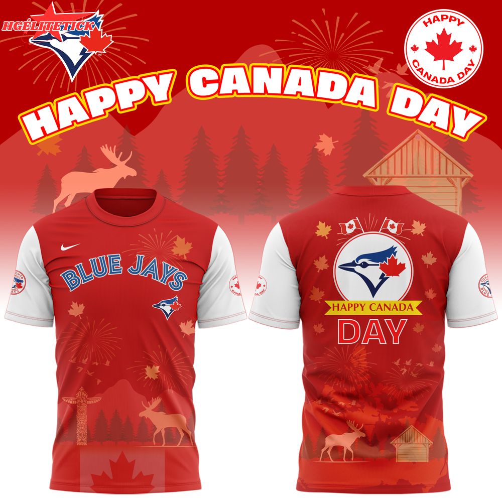 Toronto Blue Jays x Happy Canada Day 2025 Limited Edition Tshirt Toronto Blue Jays x Happy Canada Day 2025 Limited Edition Tshirt