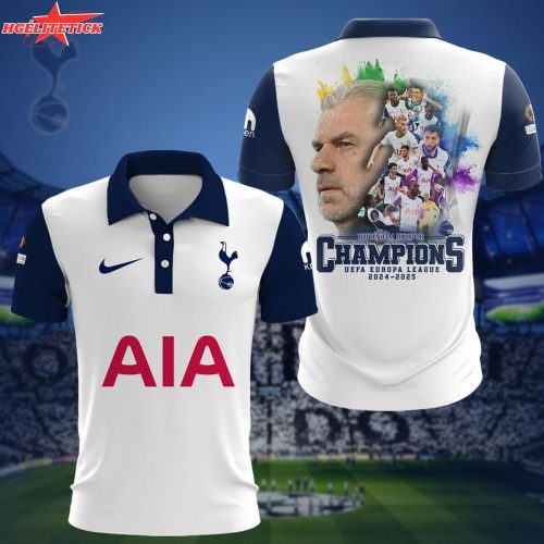 Tottenham Hotspur UEFA Europa League Champions 2024–2025 Polo Shirt – Football Club Edition