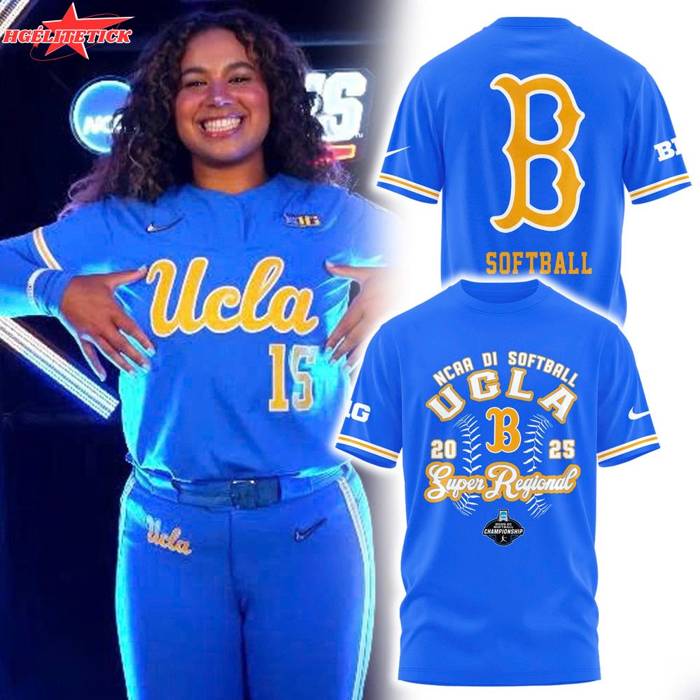 UCLA 2025 NCAA Softball Women’s College World Series Combo Tshirt UCLA 2025 NCAA Softball Women’s College World Series Combo Tshirt