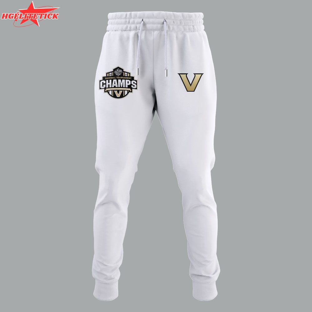 Vanderbilt Baseball x 2025 SEC BASEBALL TOURNAMENT CHAMPS White TShirt Vanderbilt Baseball x 2025 SEC BASEBALL TOURNAMENT CHAMPS White TShirt