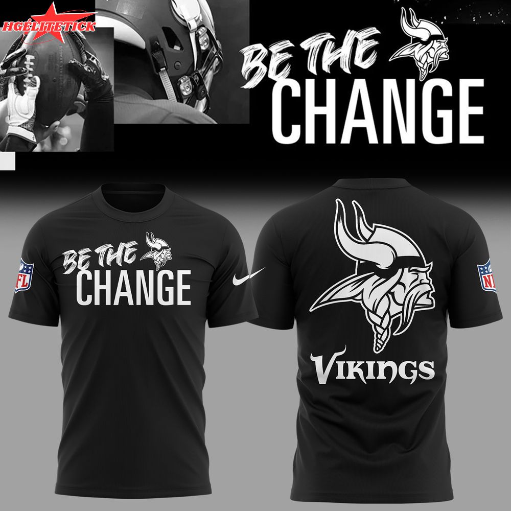Viking ‘Be The Change’ 2025 Black Tshirt Viking ‘Be The Change’ 2025 Black Tshirt