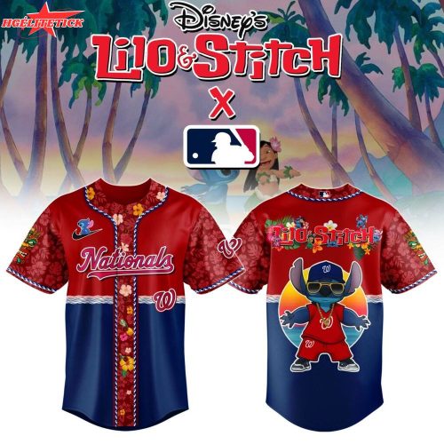 Washington Nationals MLB x Lilo & Stitch Jersey