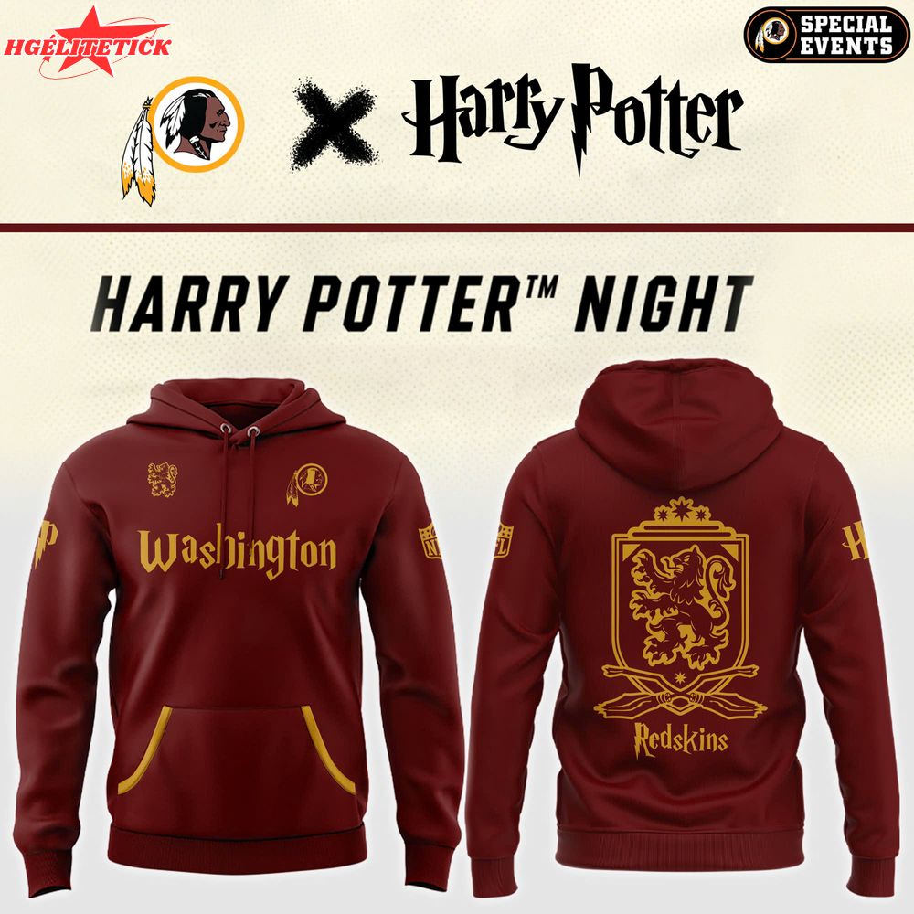 Washington Redskins Harry Potter Night Hoodie Washington Redskins Harry Potter Night Hoodie