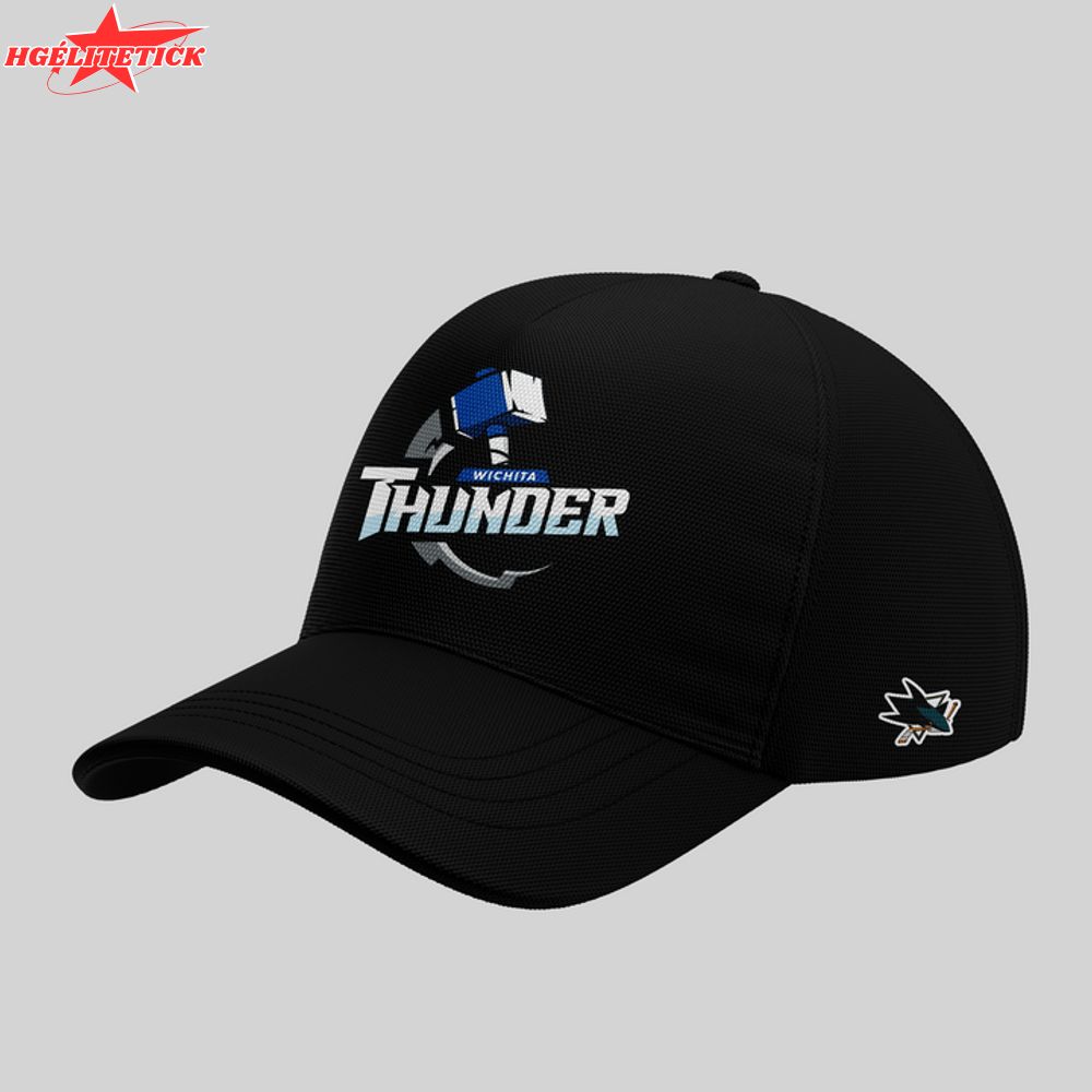Wichita Thunder 2025 Black & White Hockey Jersey – Custom Fan Gear Wichita Thunder 2025 Black & White Hockey Jersey – Custom Fan Gear