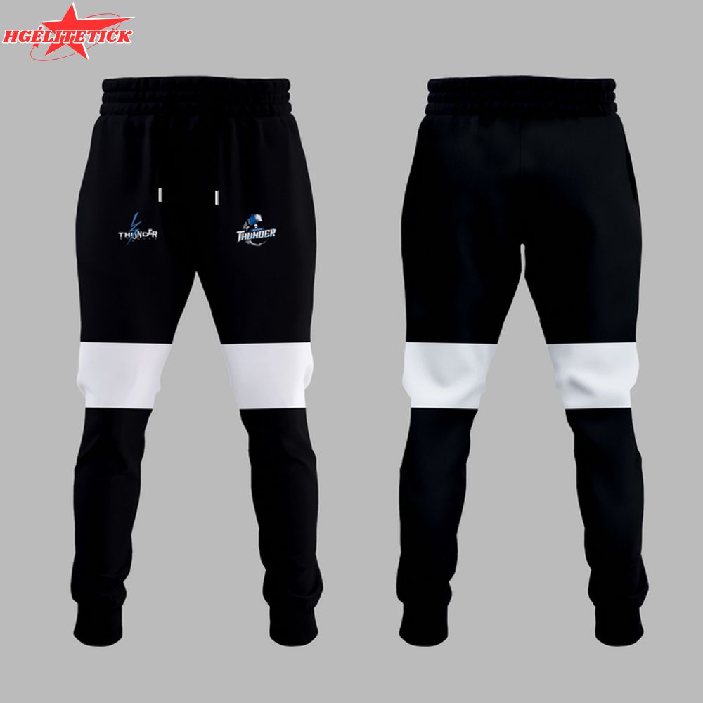 Wichita Thunder 2025 Black & White Hockey Jersey – Custom Fan Gear Wichita Thunder 2025 Black & White Hockey Jersey – Custom Fan Gear
