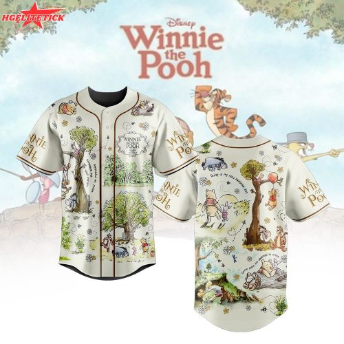 Winnie The Pooh Personalized Baseball Jersey For Fans