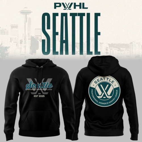 PWHL Seattle 2025 Black Hoodie – Special Fan Edition