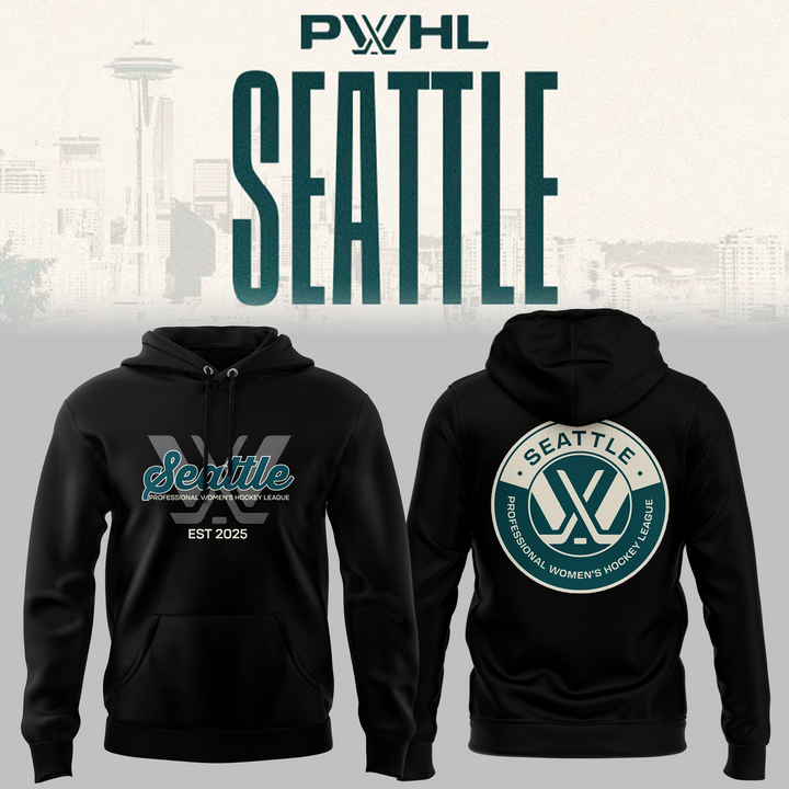 PWHL Seattle 2025 Black Hoodie – Special Fan Edition PWHL Seattle 2025 Black Hoodie – Special Fan Edition