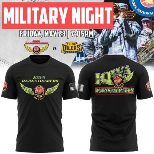 Iowa Barnstormers 2025 Military Night T-shirt